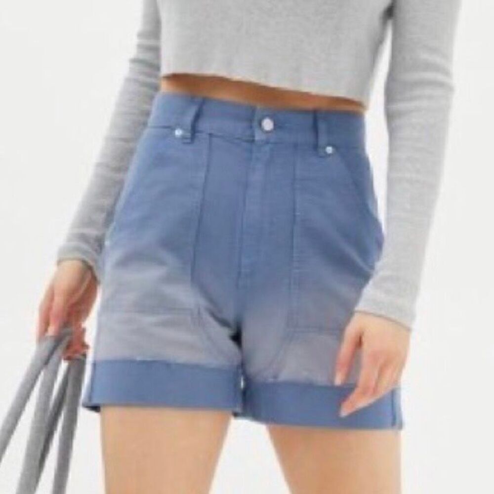 NWT Urban outfitters BDG kiara high-waisted shorts blue ombré size S
